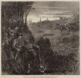 The War, Francs-Tireurs on the Look-out for Prussians near Paris